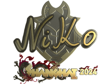 Sticker Slab | NiKo (Gold) | Shanghai 2024