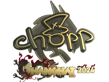 Sticker Slab | chopper (Gold) | Shanghai 2024