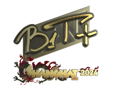 Sticker Slab | b1t (Gold) | Shanghai 2024
