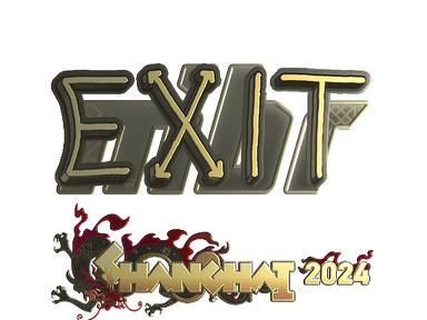 Sticker Slab | exit (Gold) | Shanghai 2024