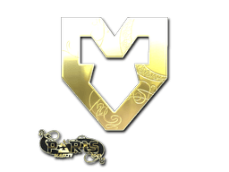 Sticker Slab | MOUZ (Gold) | Paris 2023