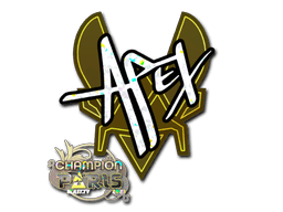 Sticker Slab | apEX (Glitter, Champion) | Paris 2023