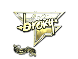 Sticker Slab | broky (Gold) | Paris 2023