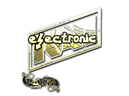 Sticker Slab | electronic (Gold) | Paris 2023