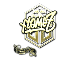 Sticker Slab | FlameZ (Gold) | Paris 2023