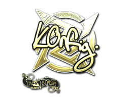 Sticker Slab | k0nfig (Gold) | Paris 2023