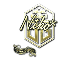 Sticker Slab | niko (Gold) | Paris 2023