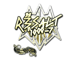 Sticker Slab | r3salt (Gold) | Paris 2023