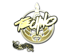 Sticker Slab | Techno4K (Gold) | Paris 2023