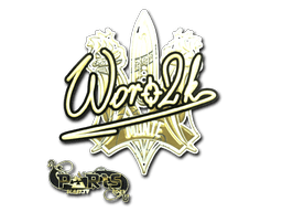 Sticker Slab | Woro2k (Gold) | Paris 2023