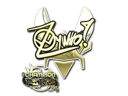 Sticker Slab | ZywOo (Gold, Champion) | Paris 2023