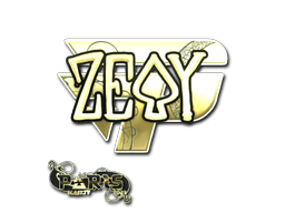 Sticker Slab | zevy (Gold) | Paris 2023