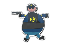 Sticker Slab | Poorly Drawn FBI